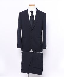 TAKA-Q（タカキュー）の「＊タカキューメンズ/TAKA-Q：MEN 軽量メッシュ ストライプ柄2ボタン2ピース ビジネスセットアップスーツ（スーツセット）」