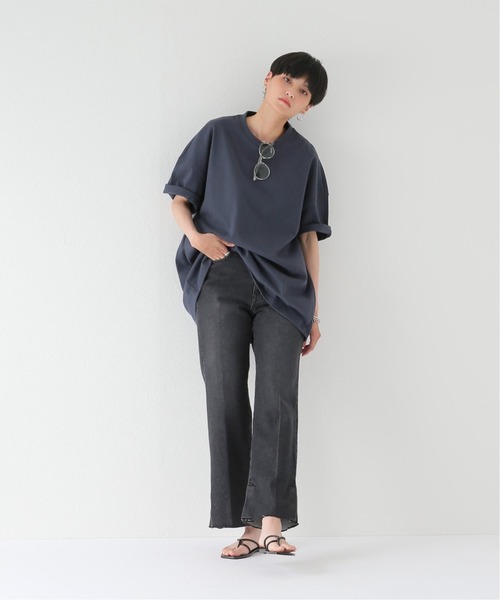 JOINT WORKS（ジョイントワークス）の「J-ヘビーオンスビッグTシャツ（Tシャツ/カットソー・レディース・ホワイト/ピンク/スミクロ・FREE）」の13枚目の写真