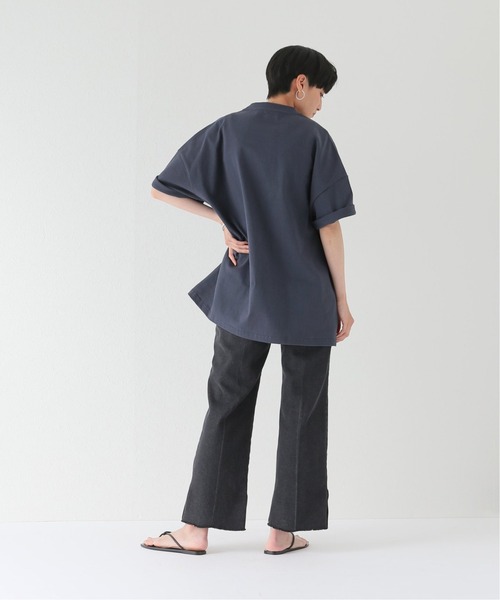 JOINT WORKS（ジョイントワークス）の「J-ヘビーオンスビッグTシャツ（Tシャツ/カットソー・レディース・ホワイト/ピンク/スミクロ・FREE）」の14枚目の写真