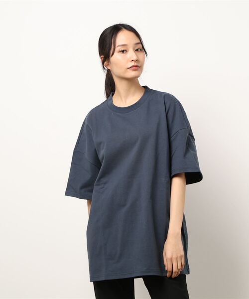 JOINT WORKS（ジョイントワークス）の「J-ヘビーオンスビッグTシャツ（Tシャツ/カットソー・レディース・ホワイト/ピンク/スミクロ・FREE）」の12枚目の写真