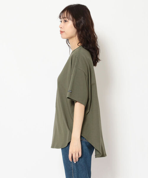 MANASTASH(マナスタッシュ)の「MANASTASH/マナスタッシュ SHELTEC BIG TEE シェルテックビッグティー(Tシャツ/カットソー・レディース・ベージュ/その他/ホワイト/ブラック/カーキ・FREE)」の6枚目の写真