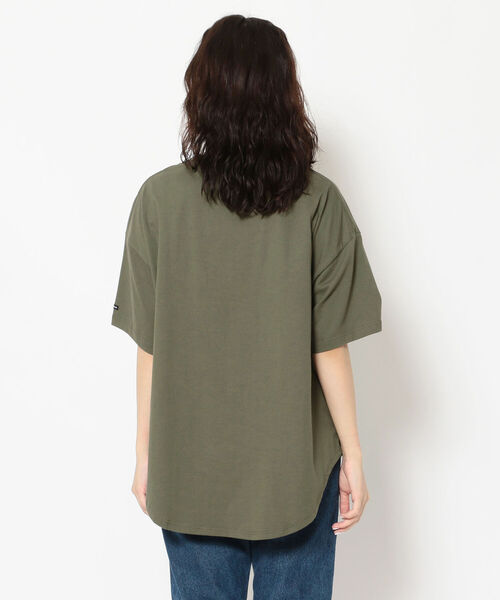 MANASTASH(マナスタッシュ)の「MANASTASH/マナスタッシュ SHELTEC BIG TEE シェルテックビッグティー(Tシャツ/カットソー・レディース・ベージュ/その他/ホワイト/ブラック/カーキ・FREE)」の7枚目の写真