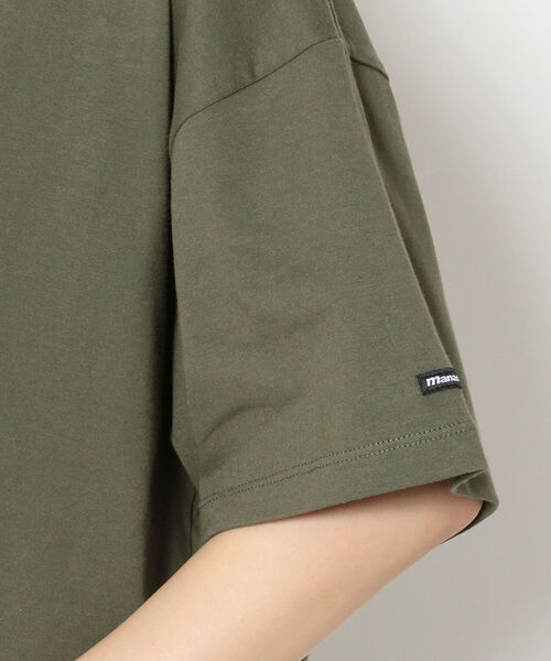 MANASTASH(マナスタッシュ)の「MANASTASH/マナスタッシュ SHELTEC BIG TEE シェルテックビッグティー(Tシャツ/カットソー・レディース・ベージュ/その他/ホワイト/ブラック/カーキ・FREE)」の9枚目の写真