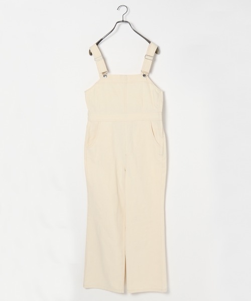 PAGEBOY（ページボーイ）の「フレアオーバーオール（サロペット/オーバーオール・レディース・アイボリー/ブラック・FREE）」の6枚目の写真