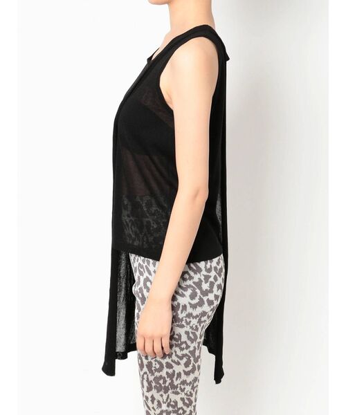 GYDA（ジェイダ）の「アシンメトリーニットタンク（タンクトップ・レディース・ブラック/ダークオレンジ/ベージュ・FREE）」の15枚目の写真