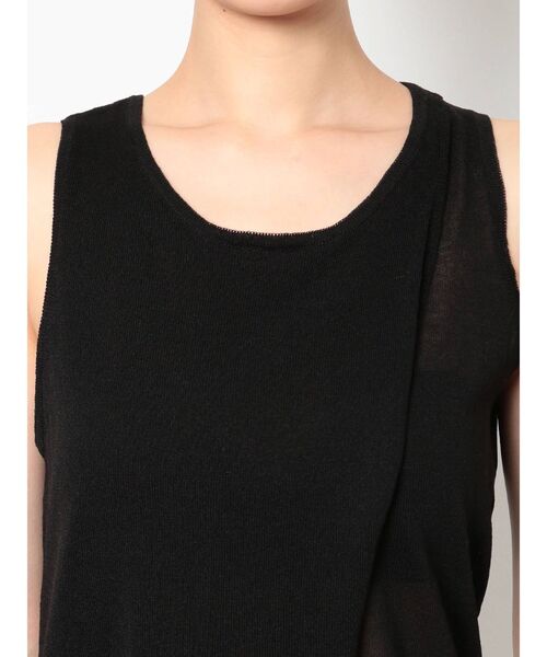 GYDA（ジェイダ）の「アシンメトリーニットタンク（タンクトップ・レディース・ブラック/ダークオレンジ/ベージュ・FREE）」の17枚目の写真