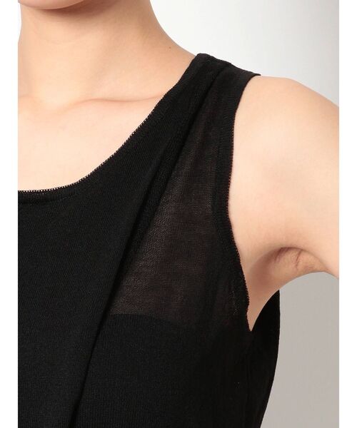 GYDA（ジェイダ）の「アシンメトリーニットタンク（タンクトップ・レディース・ブラック/ダークオレンジ/ベージュ・FREE）」の18枚目の写真