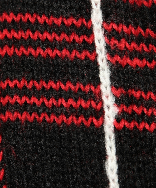 Kastane（カスタネ）の「【UNIF】チェックニットプルオーバー（ニット/セーター・レディース・レッド・SMALL）」の9枚目の写真