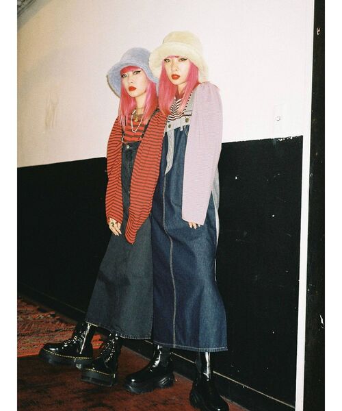 Lee（リー）の「【WEB限定】LEEコラボワンピース（ジャンパースカート・レディース・ライトブルー/ブラック/インディゴブルー・MEDIUM/FREE）」の14枚目の写真