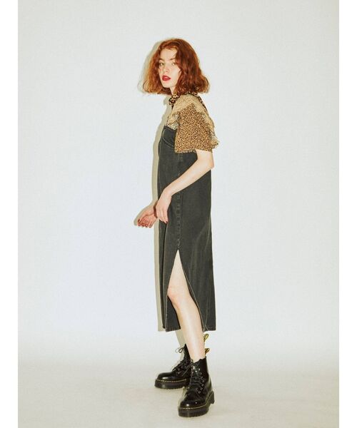 Lee（リー）の「【WEB限定】LEEコラボワンピース（ジャンパースカート・レディース・ライトブルー/ブラック/インディゴブルー・MEDIUM/FREE）」の8枚目の写真