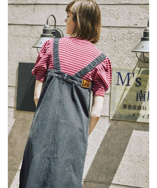 Lee（リー）の「【WEB限定】LEEコラボワンピース（ジャンパースカート・レディース・ライトブルー/ブラック/インディゴブルー・MEDIUM/FREE）」の10枚目の写真