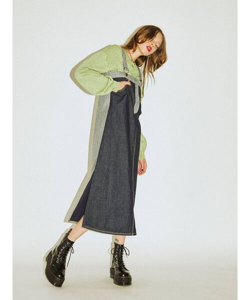 Lee（リー）の「【WEB限定】LEEコラボワンピース（ジャンパースカート・レディース・ライトブルー/ブラック/インディゴブルー・MEDIUM/FREE）」の19枚目の写真