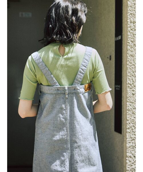 Lee（リー）の「【WEB限定】LEEコラボワンピース（ジャンパースカート・レディース・ライトブルー/ブラック/インディゴブルー・MEDIUM/FREE）」の9枚目の写真