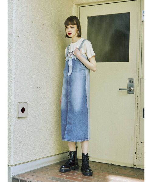 Lee（リー）の「【WEB限定】LEEコラボワンピース（ジャンパースカート・レディース・ライトブルー/ブラック/インディゴブルー・MEDIUM/FREE）」の17枚目の写真