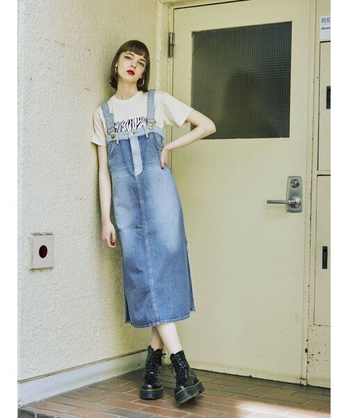 Lee（リー）の「【WEB限定】LEEコラボワンピース（ジャンパースカート・レディース・ライトブルー/ブラック/インディゴブルー・MEDIUM/FREE）」の11枚目の写真