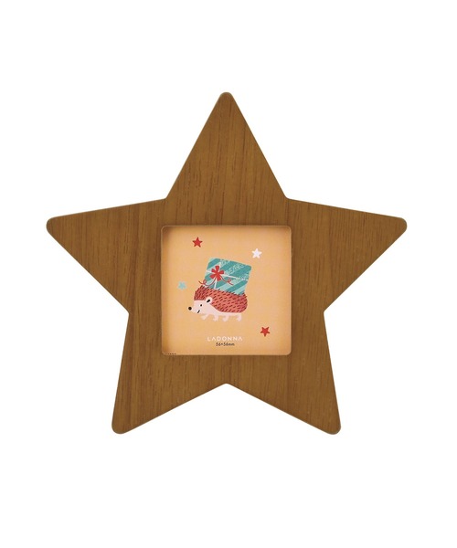 LADONNA（ラドンナ）の「ベビーフォトフレーム ＬＢ４３－Ｓ２（フォトフレーム・キッズ・ブラウン/ナチュラル・FREE）」の2枚目の写真