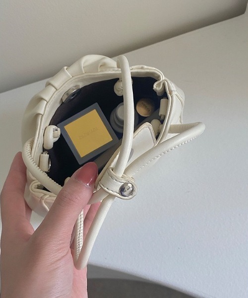 yuue' ( wear )(ユーイ)の「2way コンパクトショルダーバッグ / ハンドバッグ(ショルダーバッグ・レディース・オフホワイト/ライトブルー・FREE)」の14枚目の写真