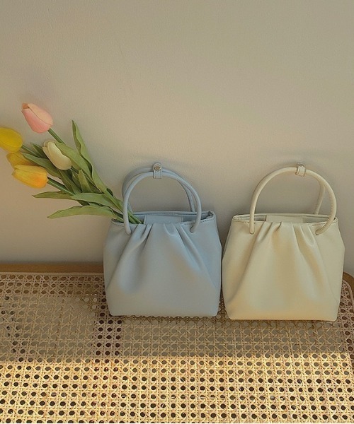 yuue' ( wear )(ユーイ)の「2way コンパクトショルダーバッグ / ハンドバッグ(ショルダーバッグ・レディース・オフホワイト/ライトブルー・FREE)」の15枚目の写真