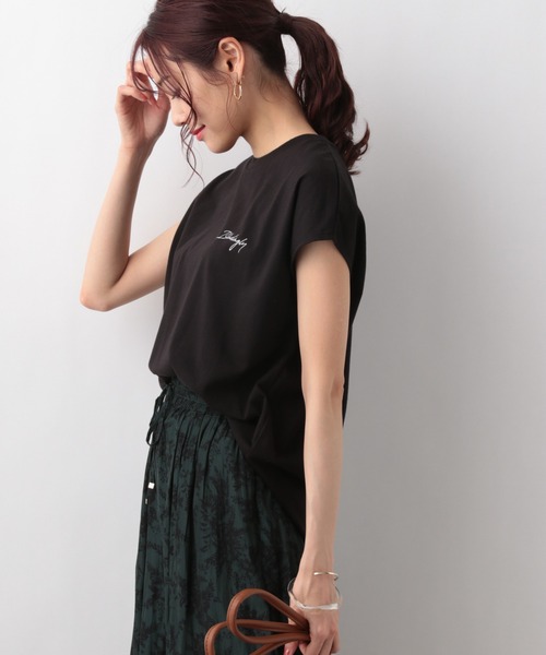 GLOBAL WORK(グローバルワーク)の「リラックス美人プリントフレンチスリーブ/949678(Tシャツ/カットソー・レディース・ブラック/ホワイト/マスタード/ベージュ・LARGE/MEDIUM)」の17枚目の写真