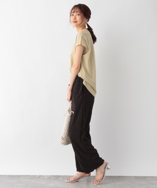 GLOBAL WORK(グローバルワーク)の「リラックス美人プリントフレンチスリーブ/949678(Tシャツ/カットソー・レディース・ブラック/ホワイト/マスタード/ベージュ・LARGE/MEDIUM)」の13枚目の写真