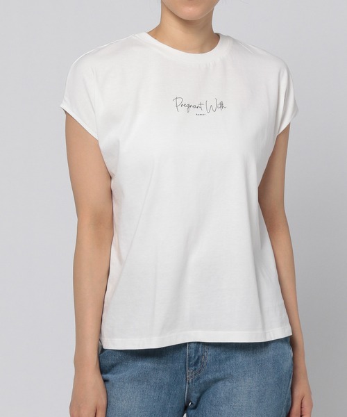 GLOBAL WORK(グローバルワーク)の「リラックス美人プリントフレンチスリーブ/949678(Tシャツ/カットソー・レディース・ブラック/ホワイト/マスタード/ベージュ・LARGE/MEDIUM)」の9枚目の写真