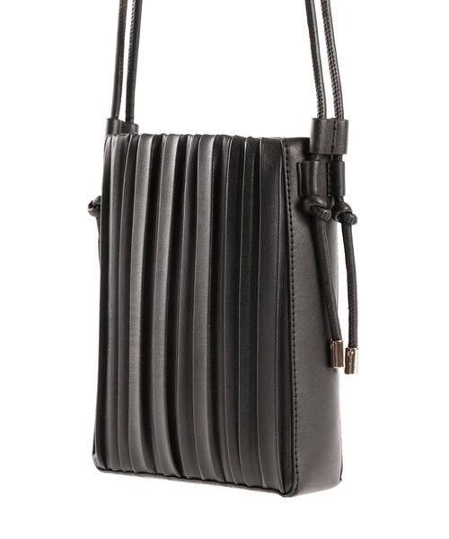 MERCURYDUO（マーキュリーデュオ）の「プリーツミニポシェット（ハンドバッグ・レディース・ブラック/アイボリー・FREE）」の3枚目の写真