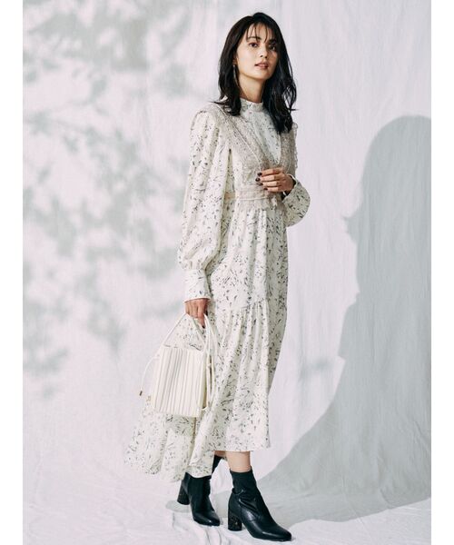 MERCURYDUO（マーキュリーデュオ）の「プリーツミニポシェット（ハンドバッグ・レディース・ブラック/アイボリー・FREE）」の12枚目の写真