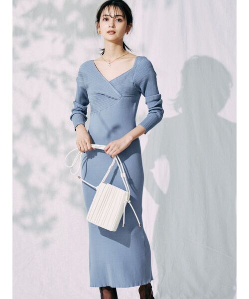 MERCURYDUO（マーキュリーデュオ）の「プリーツミニポシェット（ハンドバッグ・レディース・ブラック/アイボリー・FREE）」の16枚目の写真