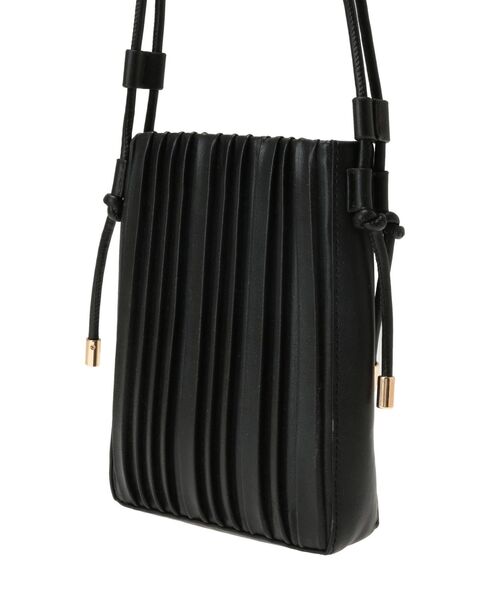 MERCURYDUO（マーキュリーデュオ）の「プリーツミニポシェット（ハンドバッグ・レディース・ブラック/アイボリー・FREE）」の19枚目の写真