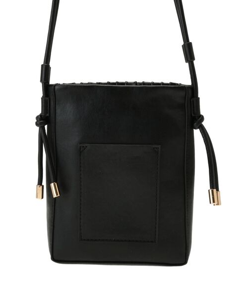 MERCURYDUO（マーキュリーデュオ）の「プリーツミニポシェット（ハンドバッグ・レディース・ブラック/アイボリー・FREE）」の18枚目の写真