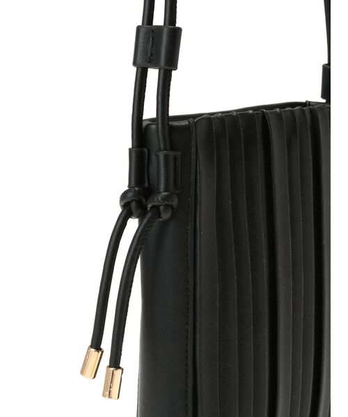 MERCURYDUO（マーキュリーデュオ）の「プリーツミニポシェット（ハンドバッグ・レディース・ブラック/アイボリー・FREE）」の20枚目の写真