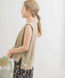 ITEMS URBANRESEARCH | 肩タックノースリーブプルオーバー(Tシャツ/カットソー)