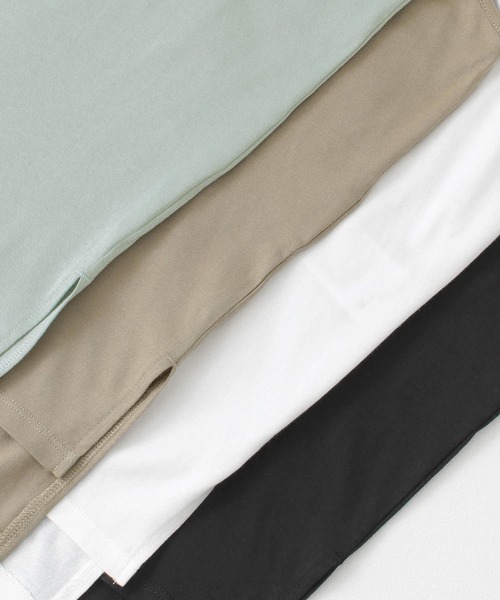 ITEMS URBANRESEARCH（アイテムズ アーバンリサーチ）の「肩タックノースリーブプルオーバー（Tシャツ/カットソー・レディース・オフホワイト/グレー系その他/ミント/ブラック・FREE）」の20枚目の写真