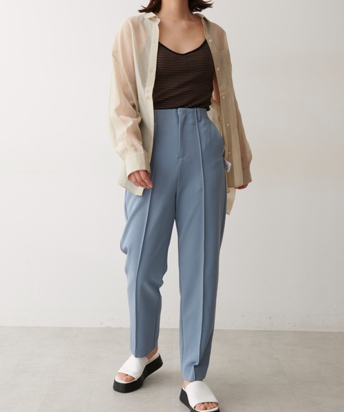 FREE'S MART（フリーズマート）の「◆シースルービッグシャツ（シャツ/ブラウス・レディース・ホワイト/ベージュ/ブルー・FREE）」の16枚目の写真