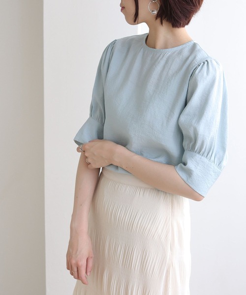 cheriella（シェリエラ）の「【TwentyThree】パフスリーブブラウス（シャツ/ブラウス・レディース・ライトブルー/オフホワイト/ブラック/ライトグリーン・FREE）」の21枚目の写真