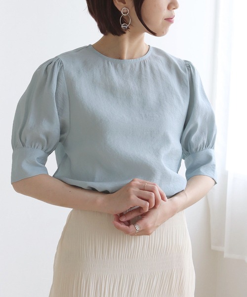 cheriella（シェリエラ）の「【TwentyThree】パフスリーブブラウス（シャツ/ブラウス・レディース・ライトブルー/オフホワイト/ブラック/ライトグリーン・FREE）」の20枚目の写真