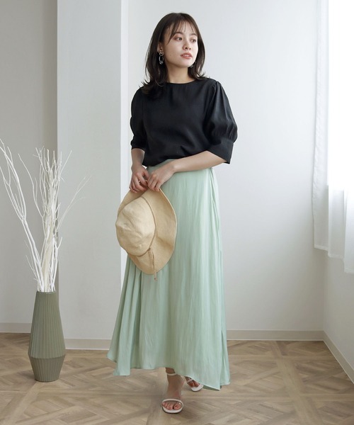 cheriella（シェリエラ）の「【TwentyThree】パフスリーブブラウス（シャツ/ブラウス・レディース・ライトブルー/オフホワイト/ブラック/ライトグリーン・FREE）」の13枚目の写真