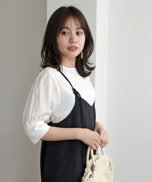 cheriella（シェリエラ）の「【TwentyThree】パフスリーブブラウス（シャツ/ブラウス・レディース・ライトブルー/オフホワイト/ブラック/ライトグリーン・FREE）」の6枚目の写真