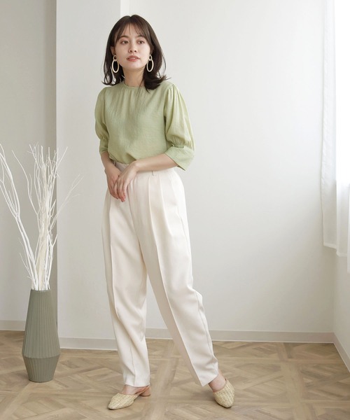 cheriella（シェリエラ）の「【TwentyThree】パフスリーブブラウス（シャツ/ブラウス・レディース・ライトブルー/オフホワイト/ブラック/ライトグリーン・FREE）」の19枚目の写真