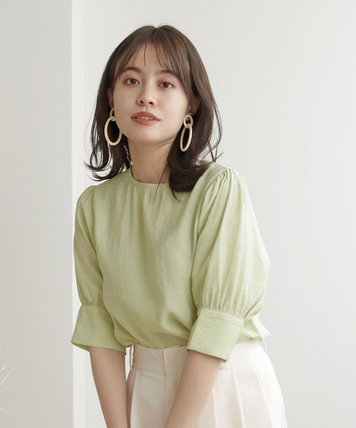 cheriella（シェリエラ）の「【TwentyThree】パフスリーブブラウス（シャツ/ブラウス・レディース・ライトブルー/オフホワイト/ブラック/ライトグリーン・FREE）」の15枚目の写真
