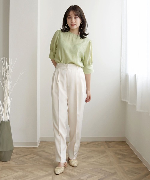 cheriella（シェリエラ）の「【TwentyThree】パフスリーブブラウス（シャツ/ブラウス・レディース・ライトブルー/オフホワイト/ブラック/ライトグリーン・FREE）」の18枚目の写真