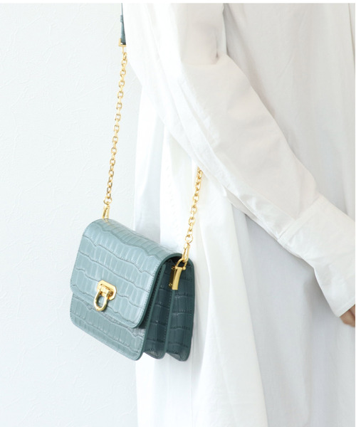 Three Four Time（ｽﾘｰﾌｫｰﾀｲﾑ）の「クラシカルショルダー（ショルダーバッグ・レディース・ブルー/ホワイト/ブラック/キャメル/グリーン・FREE）」の5枚目の写真