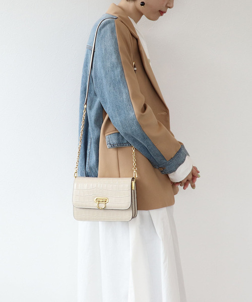 Three Four Time（ｽﾘｰﾌｫｰﾀｲﾑ）の「クラシカルショルダー（ショルダーバッグ・レディース・ブルー/ホワイト/ブラック/キャメル/グリーン・FREE）」の13枚目の写真