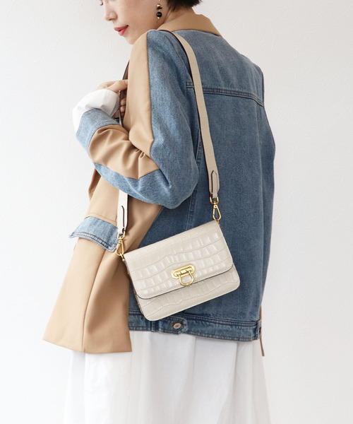 Three Four Time（ｽﾘｰﾌｫｰﾀｲﾑ）の「クラシカルショルダー（ショルダーバッグ・レディース・ブルー/ホワイト/ブラック/キャメル/グリーン・FREE）」の11枚目の写真