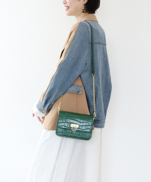 Three Four Time（ｽﾘｰﾌｫｰﾀｲﾑ）の「クラシカルショルダー（ショルダーバッグ・レディース・ブルー/ホワイト/ブラック/キャメル/グリーン・FREE）」の20枚目の写真