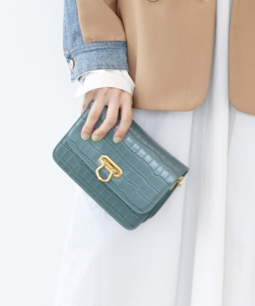 Three Four Time（ｽﾘｰﾌｫｰﾀｲﾑ）の「クラシカルショルダー（ショルダーバッグ・レディース・ブルー/ホワイト/ブラック/キャメル/グリーン・FREE）」の22枚目の写真