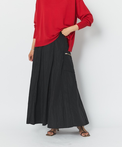 RIVE DROITE（リヴドロワ）の「メリハリのあるシルエットで足長効果　カーゴZIPポケットスカート（スカート・レディース・ブラック/カーキ・FREE）」の6枚目の写真