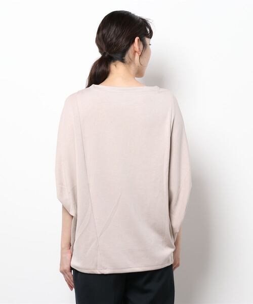 INTERPLANET（インタープラネット）の「ダンボールニットドロストプルオーバー（Tシャツ/カットソー・レディース・グレイッシュベージュ/ブラック/キャメル・FREE）」の8枚目の写真