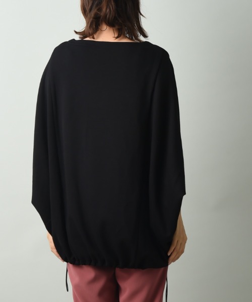 INTERPLANET（インタープラネット）の「ダンボールニットドロストプルオーバー（Tシャツ/カットソー・レディース・グレイッシュベージュ/ブラック/キャメル・FREE）」の12枚目の写真