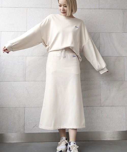 GAP（ギャップ）の「マキシ フレンチテリー スカート（スカート・レディース・ブラック/ライトグレー/その他/その他1/ブルー・XS/S/L/M/XXS）」の5枚目の写真